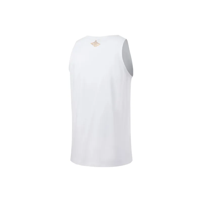 LiNing Sports Basketball Collection Vest Suspenders Men's Standard White-1