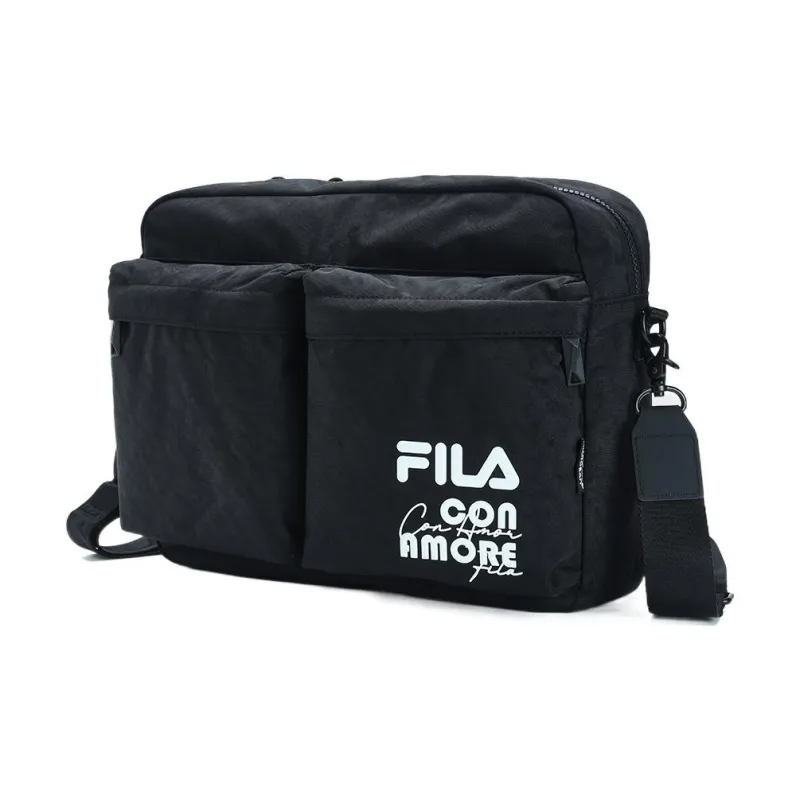 FILA Fabric Crossbody Bag Shoulder Bag Regular Men's Pitch Black-1