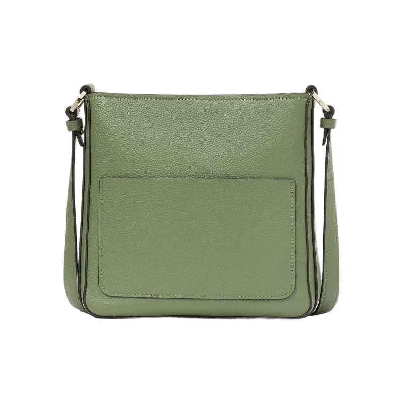 Kate Spade Hudson Litchi Grain Leather Messenger Bag Shoulder Bag Crossbody Bag Small Size Women's Olive Green-2