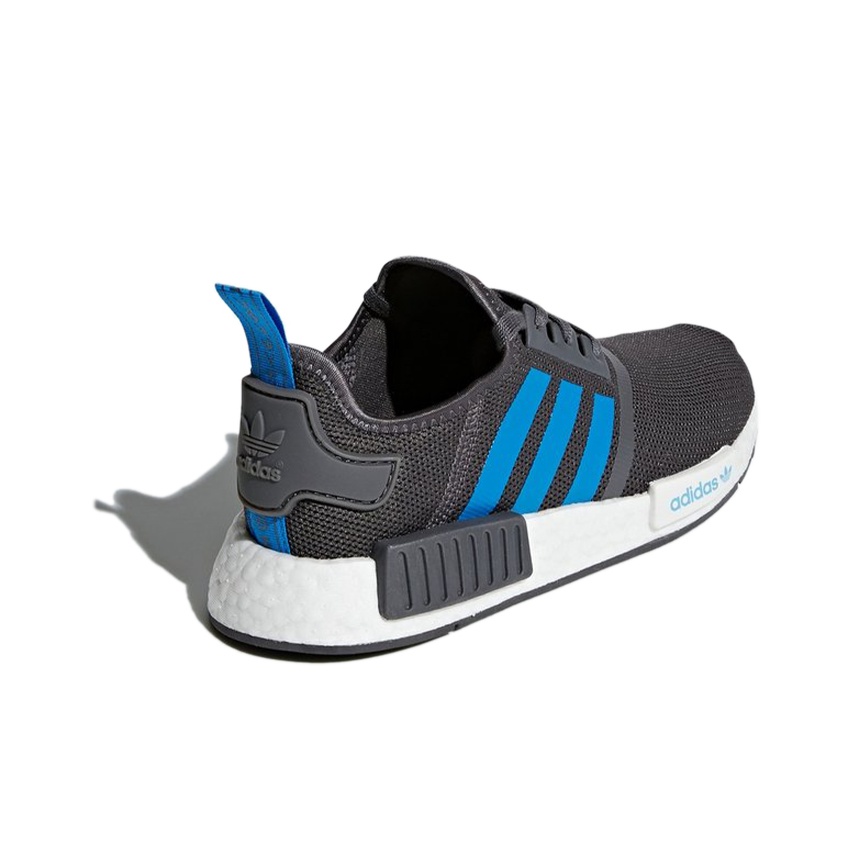 Adidas nmd r1 grey fashion and blue