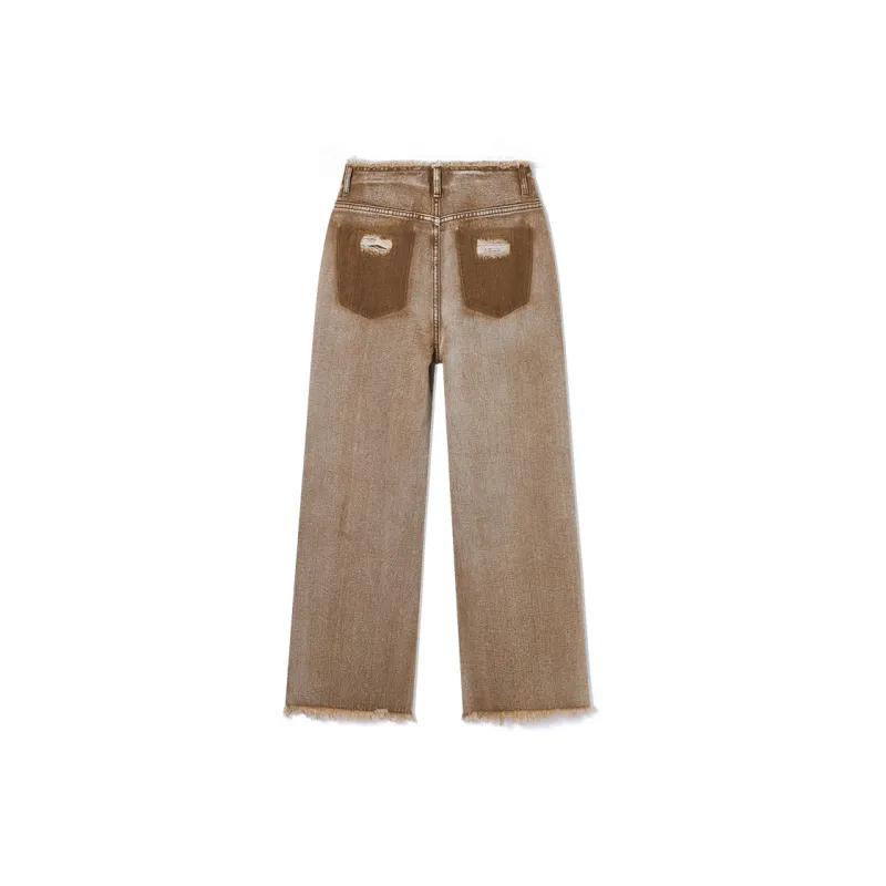 EPTISON WOMAN Jeans Women's Khaki-1