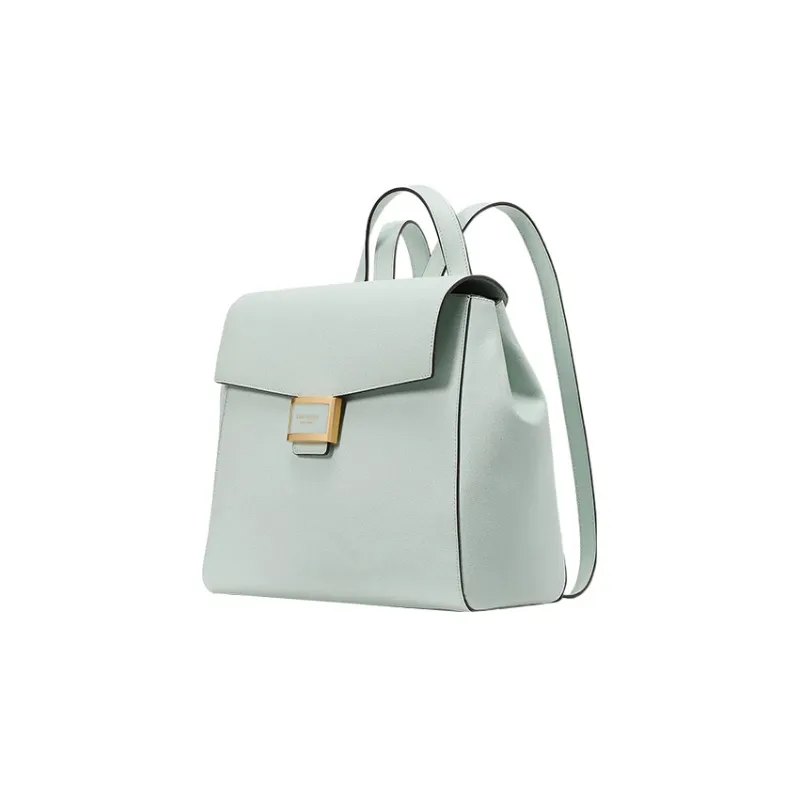 Kate Spade Katy Leather Backpack Medium Size Women's Grass Green-1