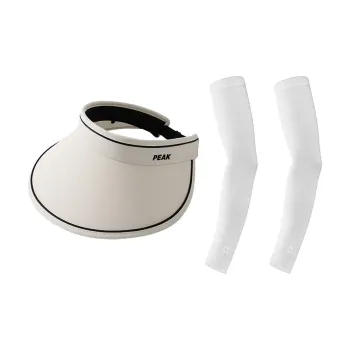 PEAK Polyester Sun Hat Cooling Arm Sleeves Set Unisex