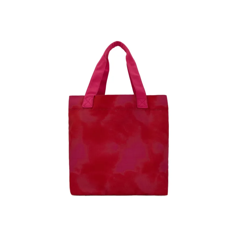 Champion Cotton Patchwork Canvas Canvas Bag Tote Bag Shopping Bag Handbag Shoulder Bag Women's Red-1