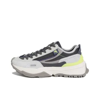 FILA Anti Slip Wear Resistant Low Top Casual Shoes Unisex Black Gray Korean Style