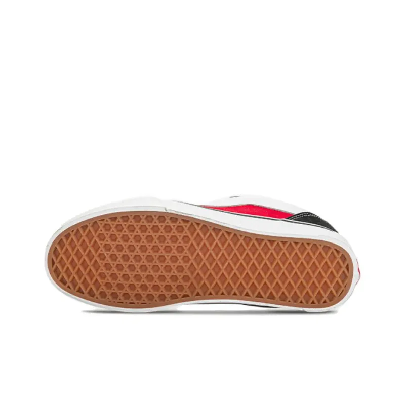 Vans Knu Skool Black Red-4