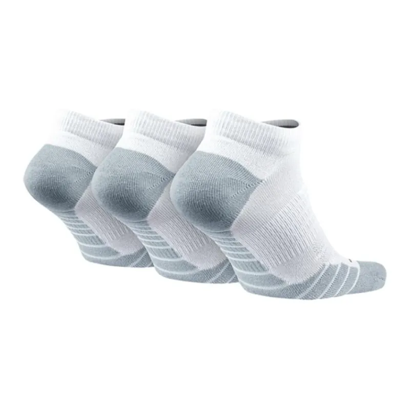 Nike Ankle Socks Unisex 3 Pack White Gray-1
