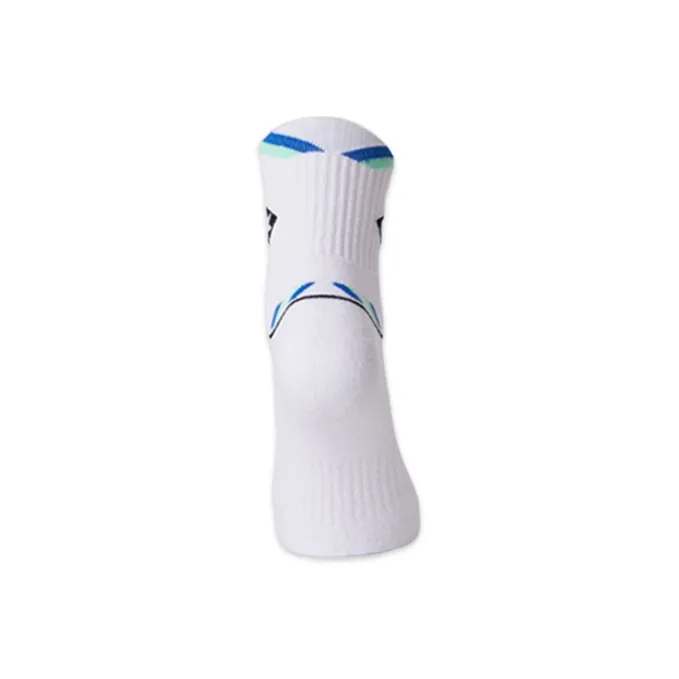 KUMPOO Sports Socks White Black Powder Cotton Badminton Men's Wear Resistant Slip Resistant-2