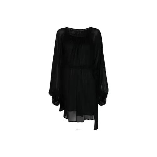 EMPORIO ARMANI Long-Sleeved Dresses Women's Black