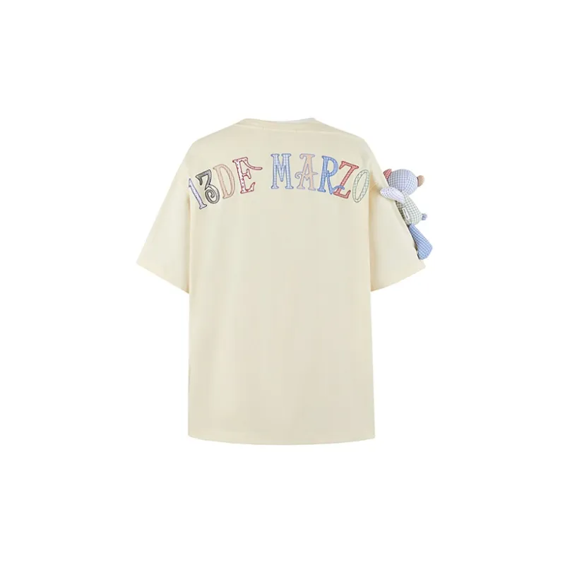 13 DEMARZO Drop Shoulder Sleeve T Shirt Unisex-3
