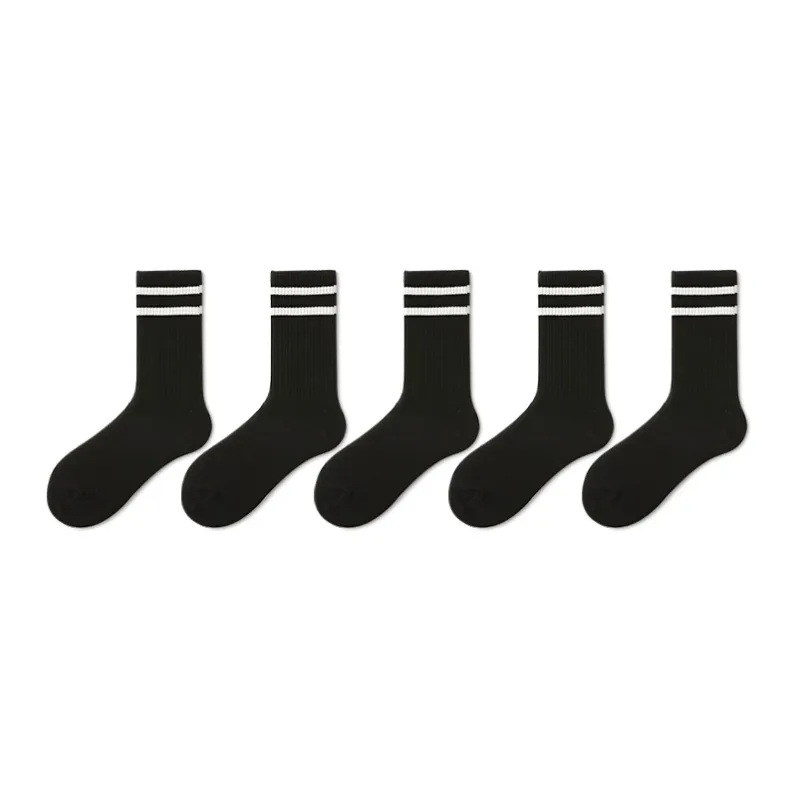 SHIWAJI Mid Calf Socks Unisex 5 Pack-6