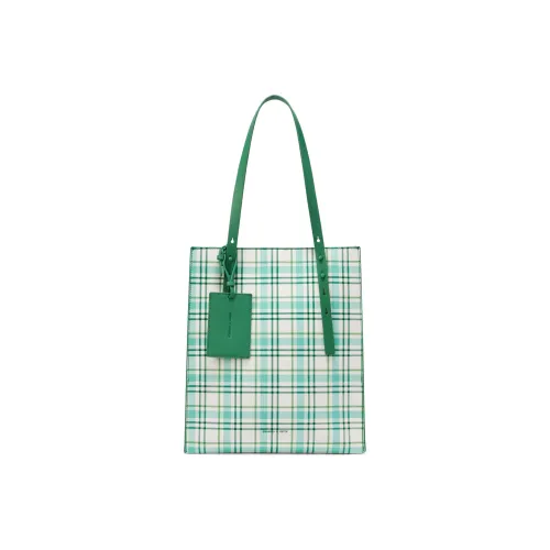 CHARLES&KEITH PU Handbag, Shoulder Bag Large Size Women's White/Green/Black