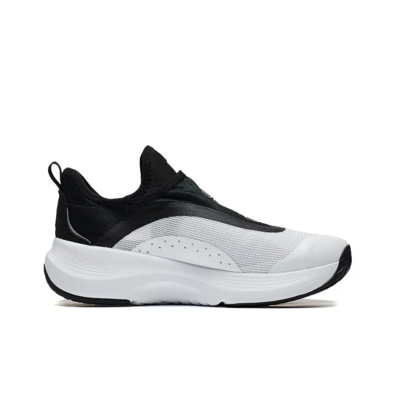 LiNing Soft Go Anti Slip Wear Resistant Low Top Casual Shoes Women's White Black-1