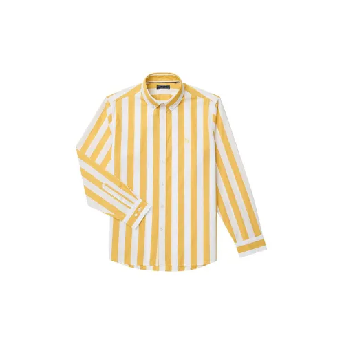 HAZZYS Shirts Men Mustard Yellow