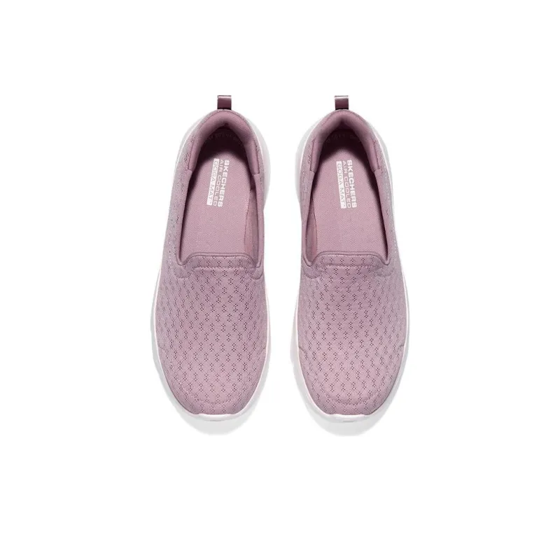 Skechers Go Walk Fle Anti Slip Wear Resistant Low Top Casual Shoes Women's Pink-2