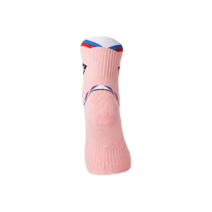 KUMPOO Sports Socks White Black Powder Cotton Badminton Men's Wear Resistant Slip Resistant-8
