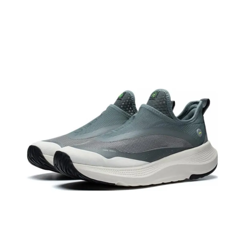 LiNing SOFT GO Slip Resistant, Abrasion Resistant, Breathable Low Top Sports Casual Shoes Men's Gray Blue-2