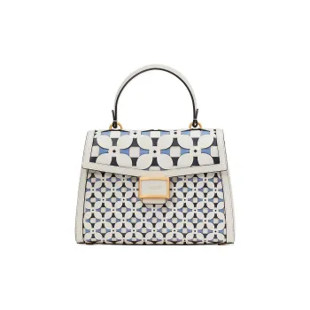 Kate Spade Katy Leather Shoulder Bag Crossbody Bag Handbag Medium Size Women's Cream White