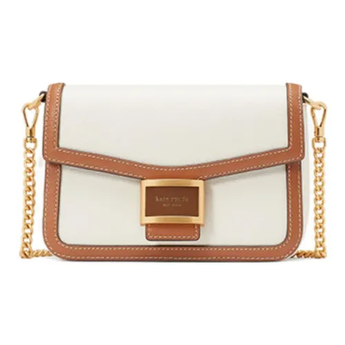 Kate Spade Katy Cow Leather Messenger Bag Shoulder Bag Crossbody Bag Mini Women's White Brown