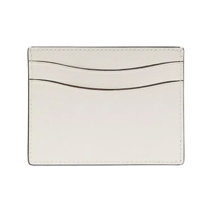 Kate Spade Bloom Cow Leather Short Wallets Women's Cream White-2