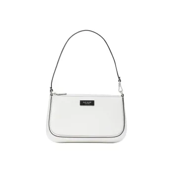 Kate Spade Sam Cow Leather Envelope Bag Handheld Handbag Mini Women's White