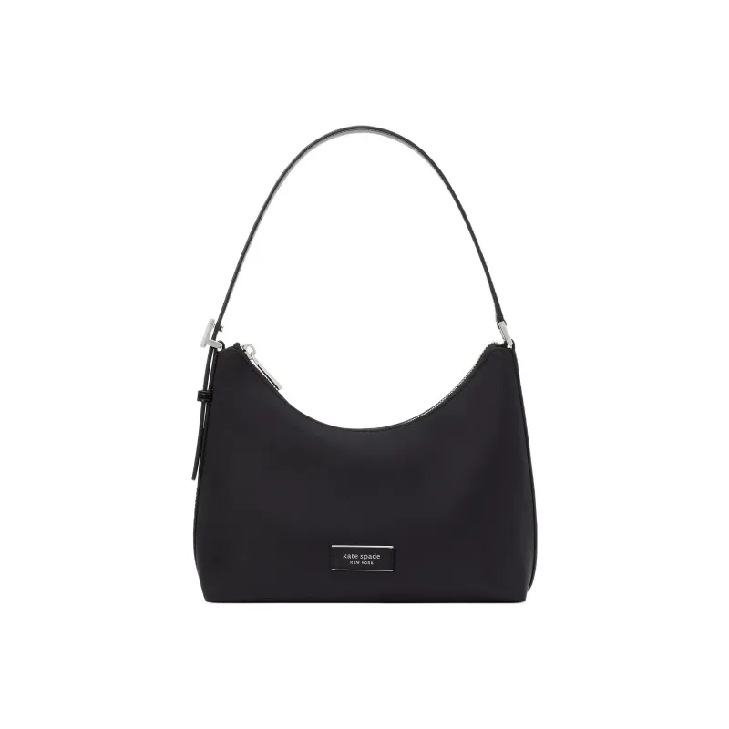 Kate Spade Sam Fabric With Cow Leather Shoulder Bag, Handbag, Shoulder Bag Women's Black-0