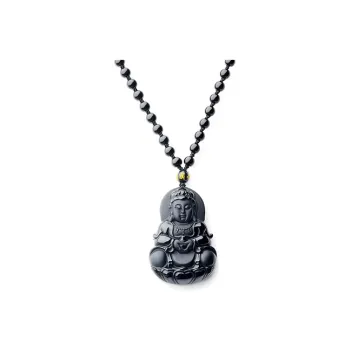 SUNFEEL Obsidian Necklaces Unisex