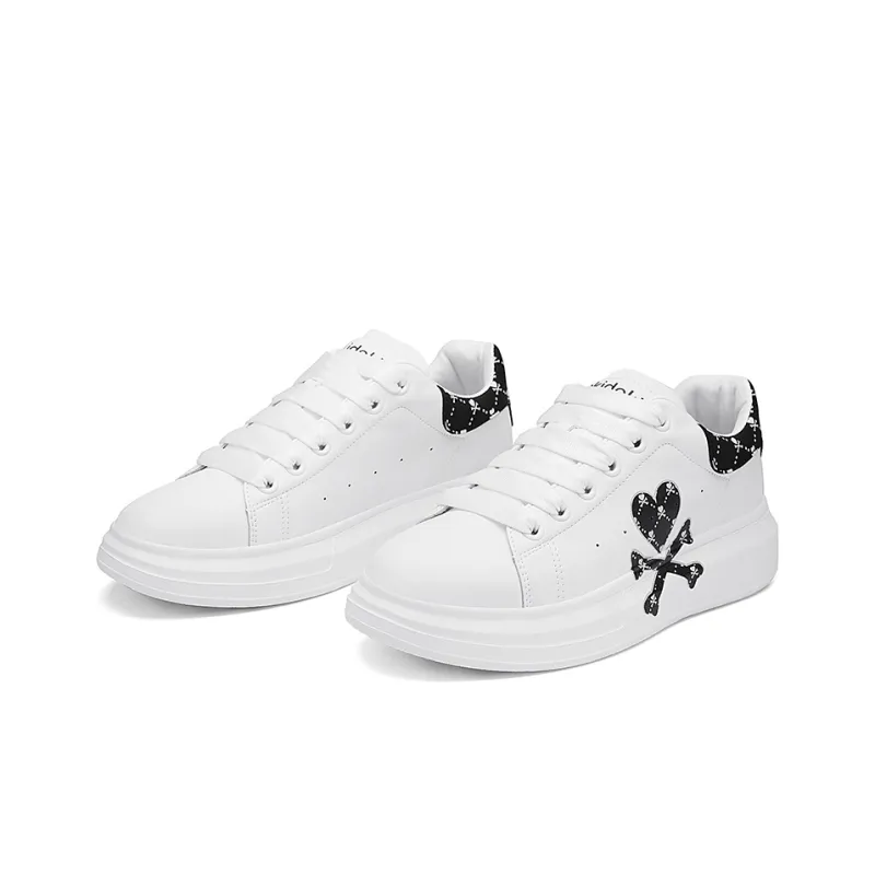 Tokidoki Heart Crisscross Bone Stylish Skateboarding Shoes Unisex-1