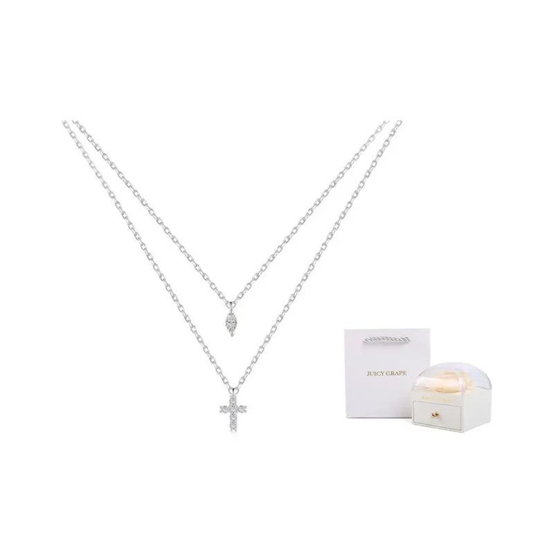 JUICY GRAPE S925 Silver Necklaces Women's-4