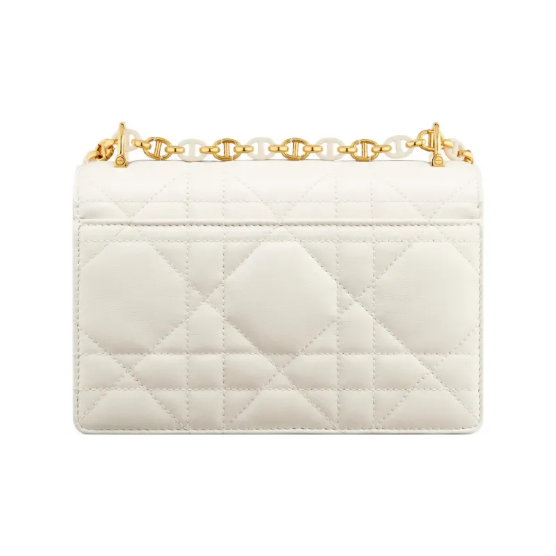DIOR Sheepskin Crossbody Bag Shoulder Bag Women's Milk White-2