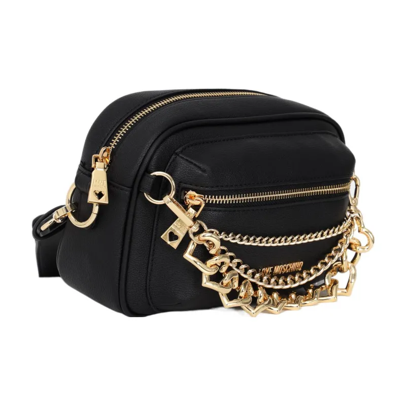 LOVE MOSCHINO Polyurethane Camera Bag Shoulder Bag Crossbody Bag Women's Black-1