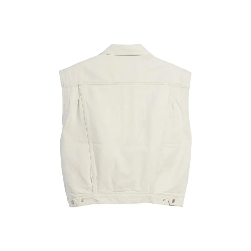 Levis Levis/Levi's SS23 WellThread Series Vests Women's Ecru-1