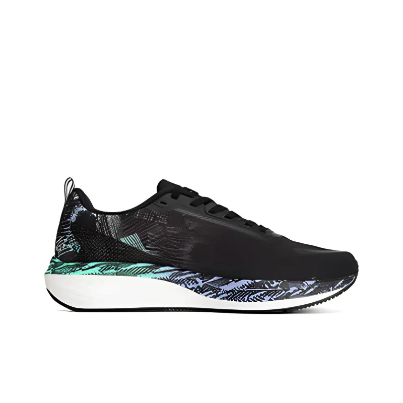 XTEP Star Speed Anti Slip Wear Resistant Low Top Running Shoes Men's Black Purple-1