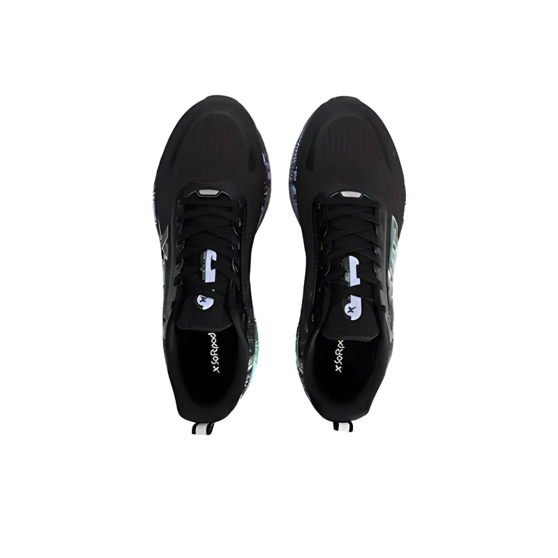XTEP Star Speed Anti Slip Wear Resistant Low Top Running Shoes Men's Black Purple-2