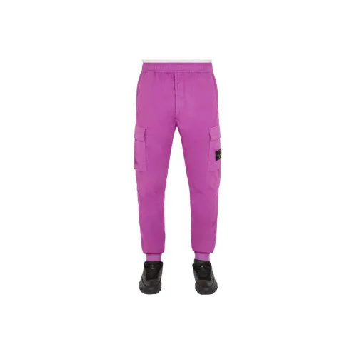 STONE ISLAND Casual Pants Men Purple