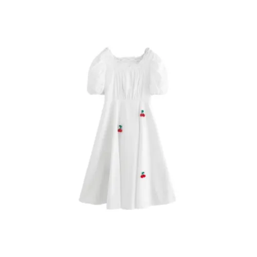 Inman Short-Sleeved Dresses Women's Pearl White