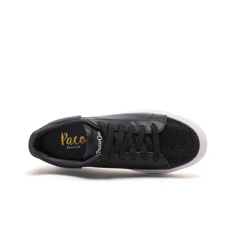 PACO GIL Low-Top Skateboard Shoes Women's Black-4