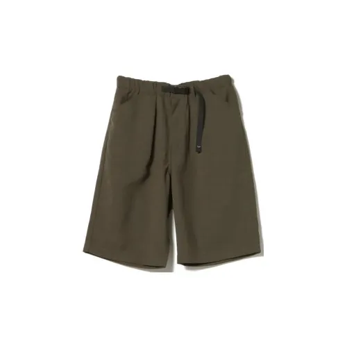 Beams Casual Shorts Men Olive Green