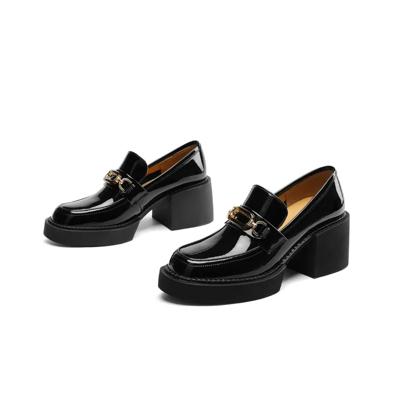 BOSSSUNWEN Platform Shoes 6cm Women's Black-2