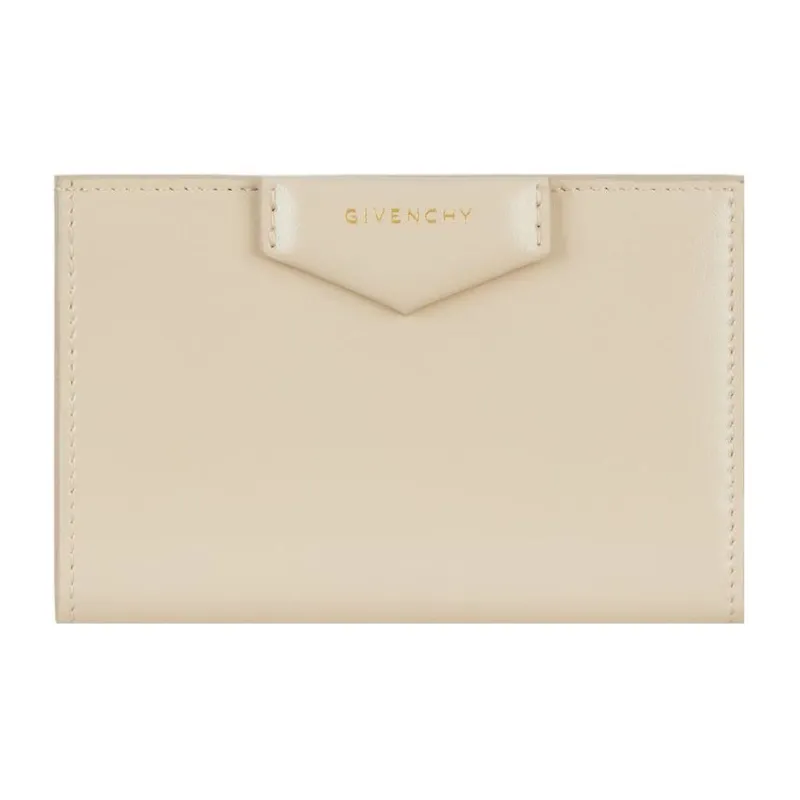 GIVENCHY Antigona Cow Leather Patchwork With Sheepskin Wallet Women's Beige-0