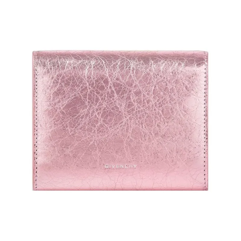 GIVENCHY 4G Lambskin Wallet Women's Pink-2