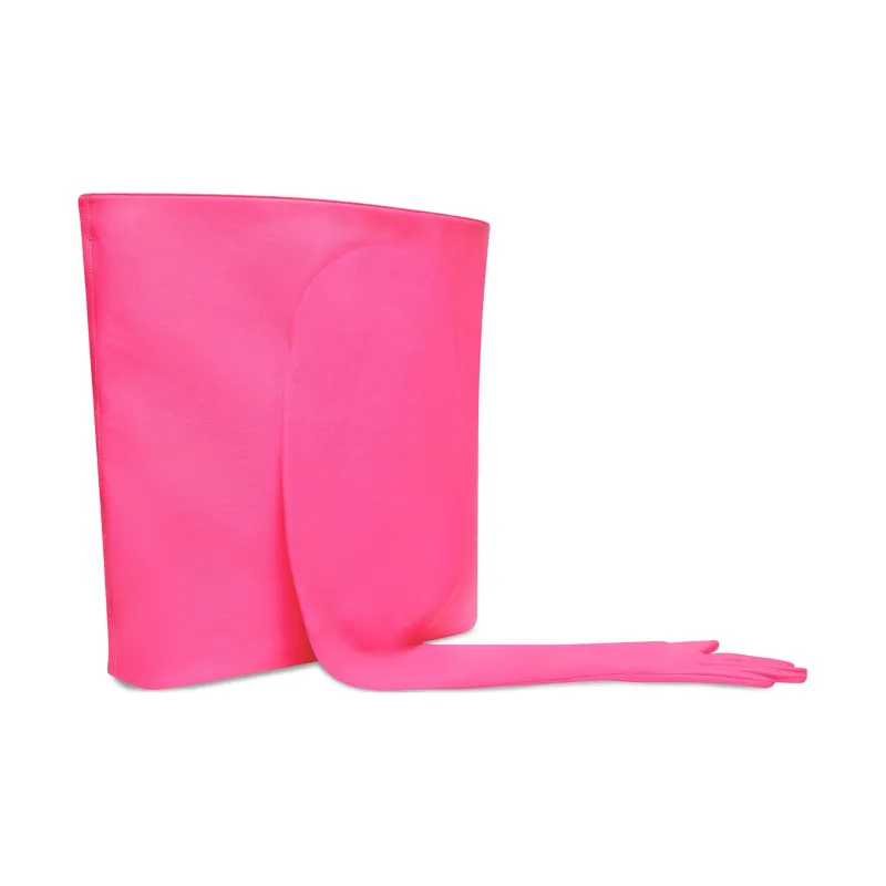 Balenciaga Glove Smooth Cow Leather Tote Bag Shopping Bag Handbag Large Size Women's Pink-1