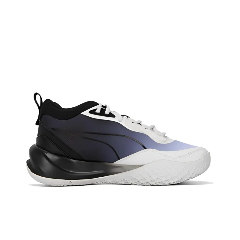 PUMA Playmaker Fade Basketball Shoes 'White Black'-1