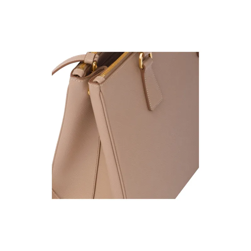 PRADA Galleria Killer Bag Calfskin Shoulder Bag, Crossbody Bag, Handbag Large Size Women's Cameo Brown-3