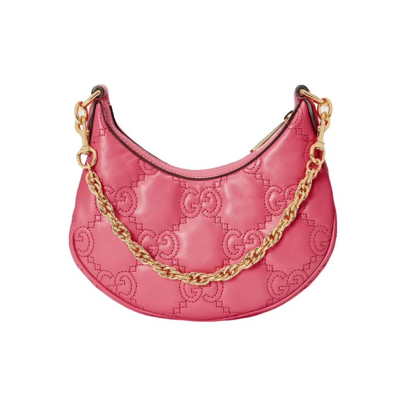 GUCCI GG Matelassé Leather Shoulder Bag Crescent Bag Shoulder Bag, Crossbody Bag Women's-4