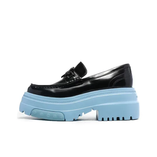 BLOCCO5 Loafers Women's Low-Top Black/Blue