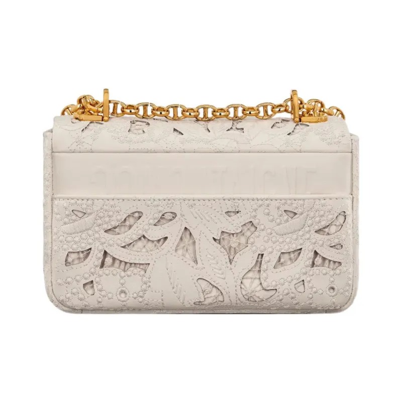 DIOR Caro Calfskin Crossbody Bag Shoulder Bag Women's Beige-3