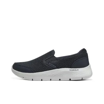 Skechers Go Walk Fle Cushioning Anti Slip And Wear Resistant Low Top Casual Shoes Men's Navy