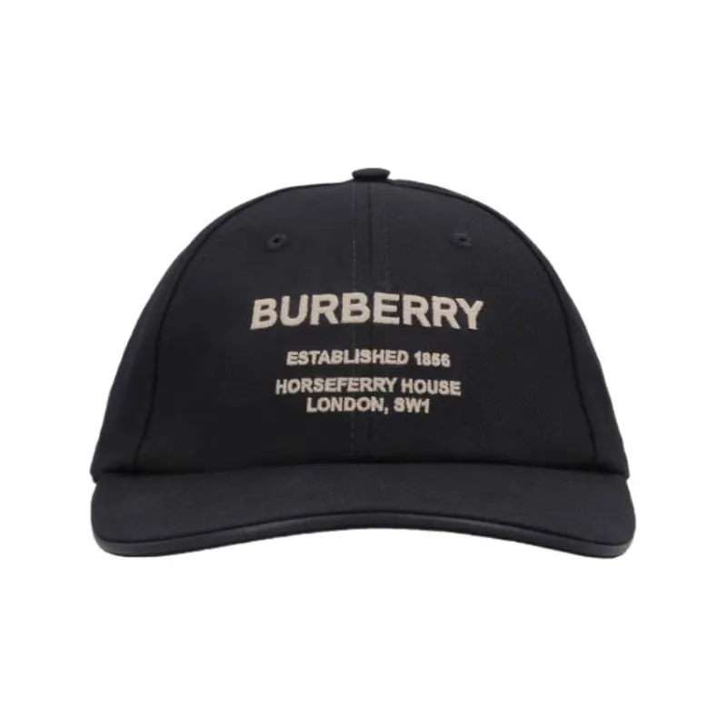 Burberry Horseferry Baseball Caps Men Black-1