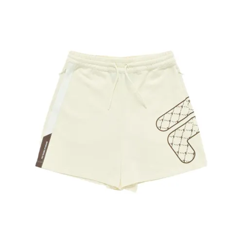 FILA FUSION QR Sports Shorts Women's Imitation Antique White